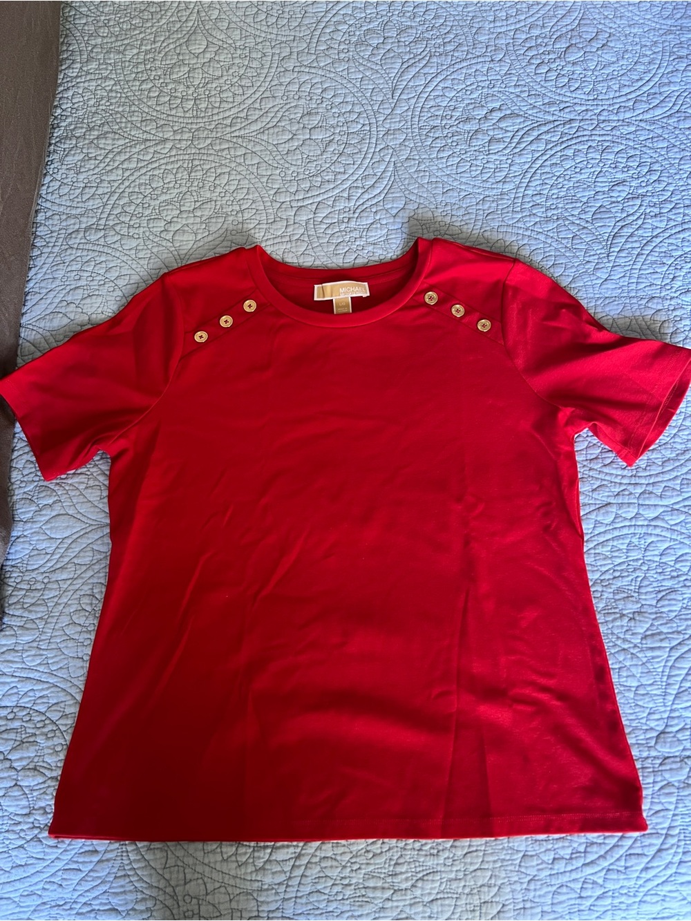Michael Kors Bright Red Crewneck Tee